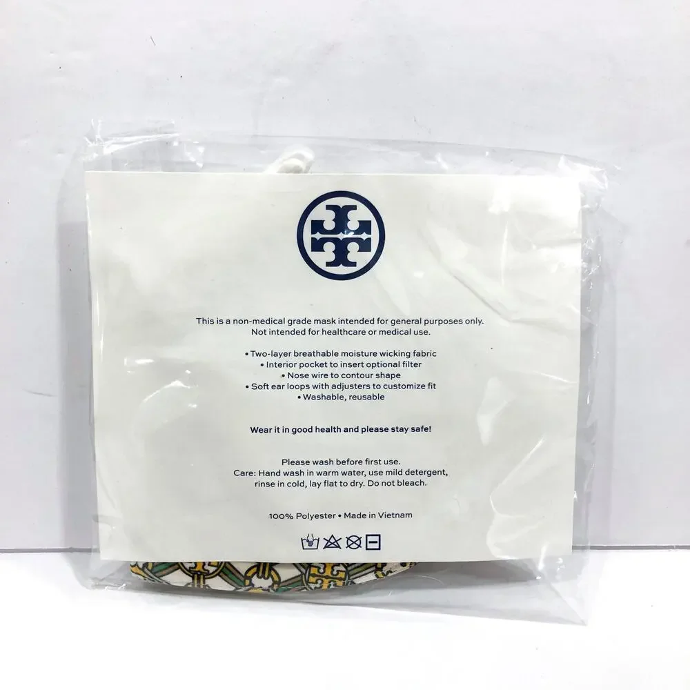 Tory Burch Piper Print Face Mask